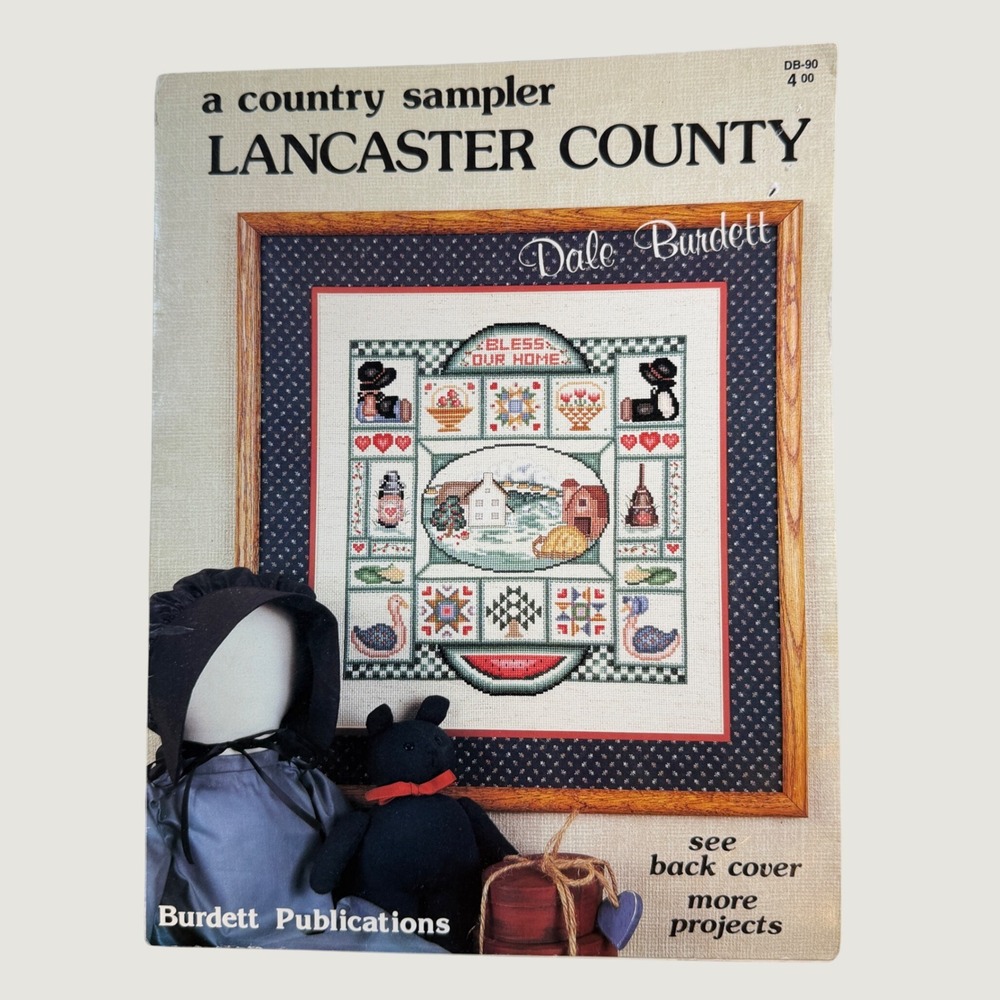 Lancaster County Country Sampler Cross Stitch Pattern Dale Burdett Amish Folk